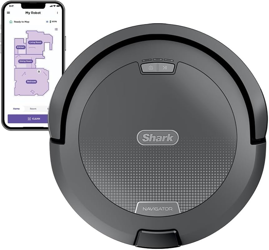 Shark Navigator Robot Vacuum with SmartPath Navigation and Self-Cleani
