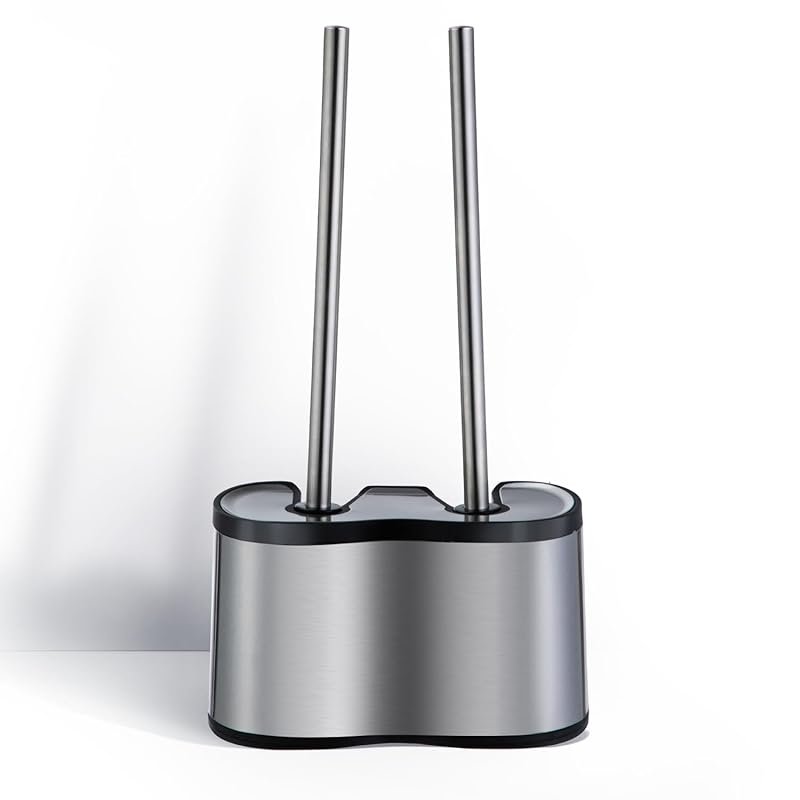 Home Zone Living Toilet Brush and Plunger Set