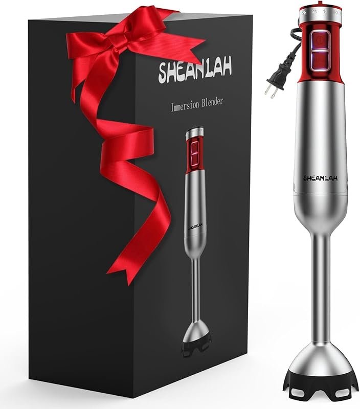 Powerful Corded Immersion Blender with a Heavy-Duty Copper Brushless M