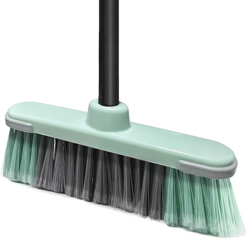 Indoor Soft Bristle Broom for Pet Hair, Best House Broom for Cleaning