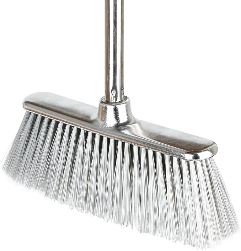 Indoor Soft Bristle Angle Broom with Long Handle, Best Broom for Kitch