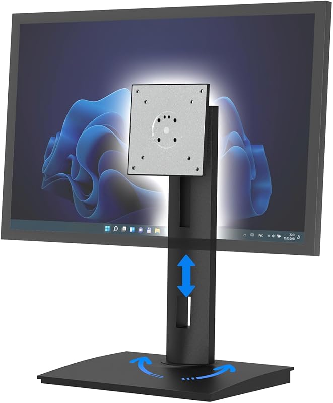 Vesa Monitor Stand with Spring-Adjustable Height, Swivel, Tilt, Rotati