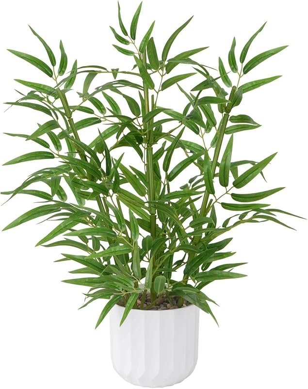 22 Inch Artificial Bamboo Plant - Stylish Tabletop Decor for Home and