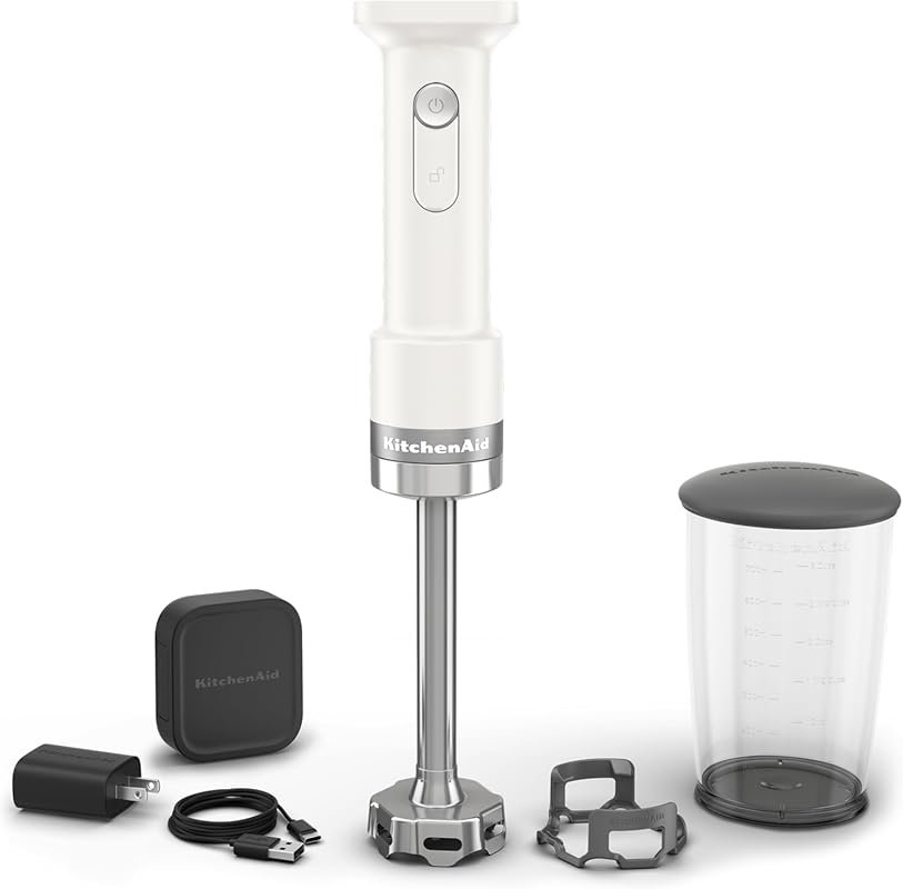 KitchenAid Go Cordless Hand Blender with Rechargeable Battery and Stai