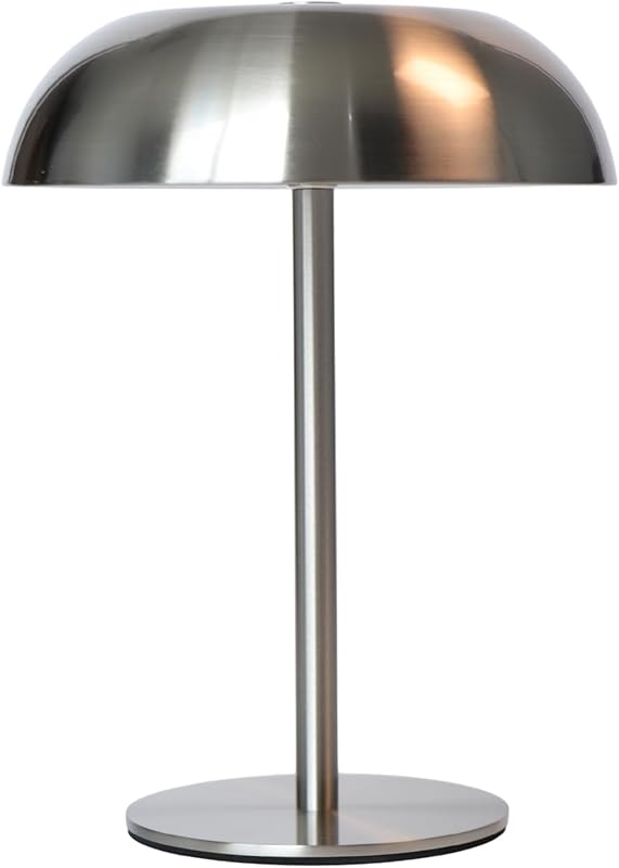 Portable LED Mushroom Table Lamp, Cordless Night Light with Rechargeab