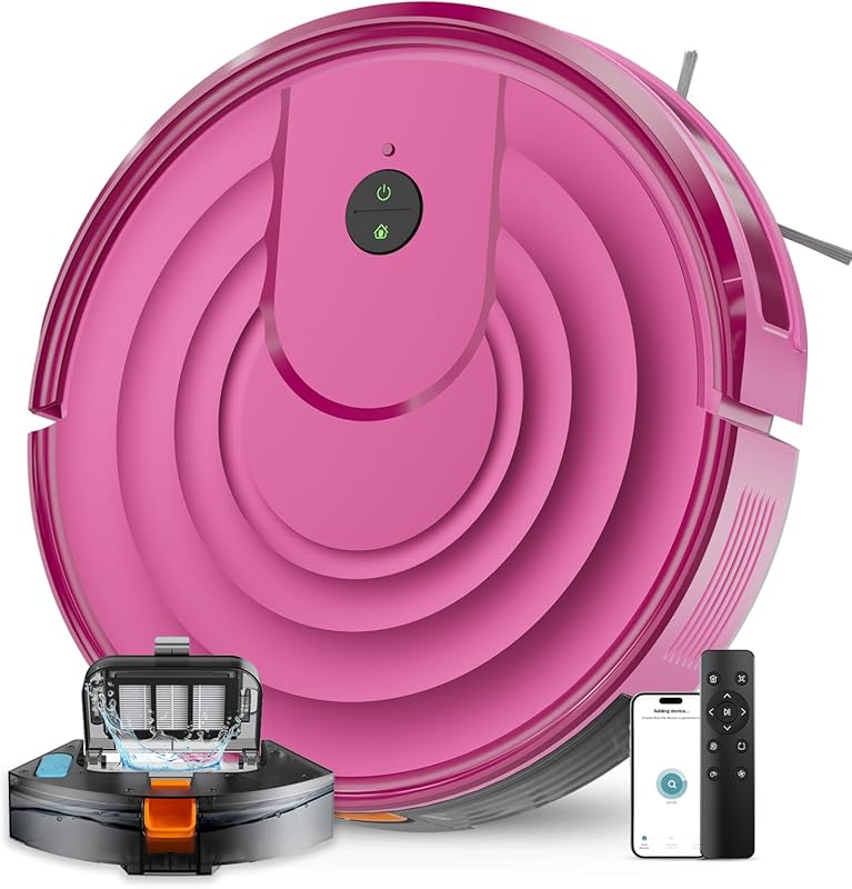 MBYULO Robot Vacuum and Mop Combo with 5000Pa Suction and Ultra Slim D