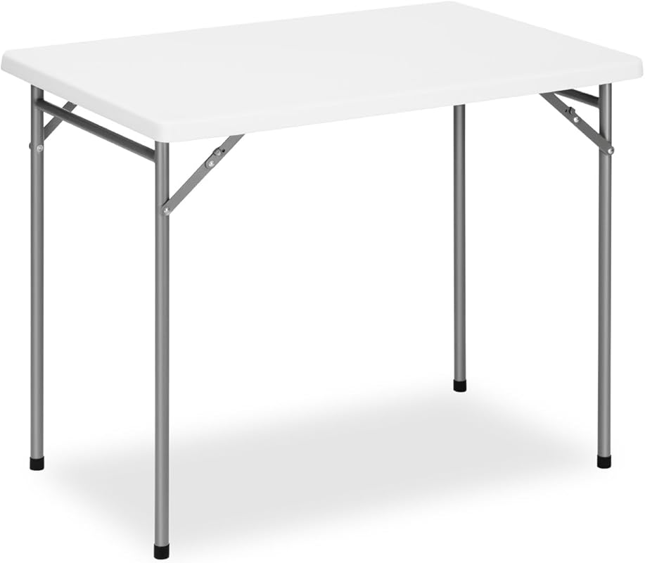 3ft Rectangular Folding Table for All-Occasion, Foldable Table with HD
