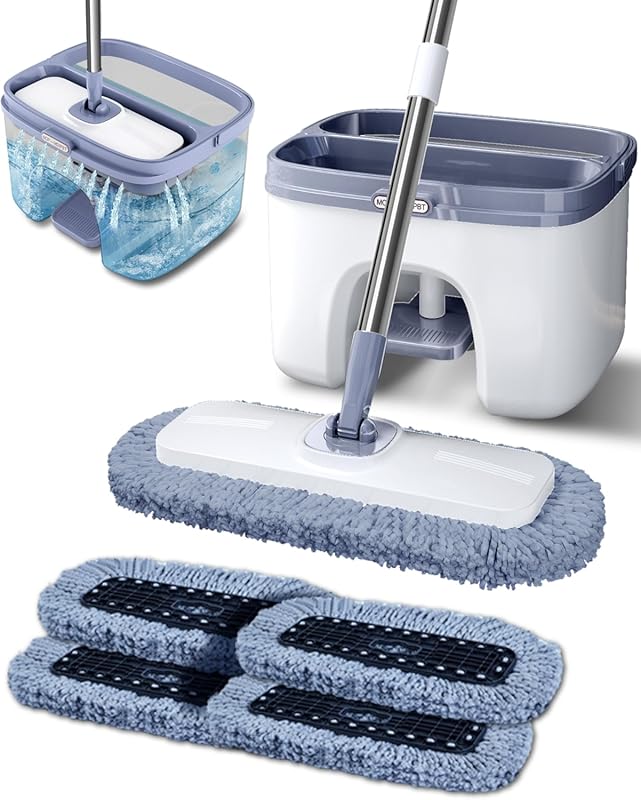 Flat Microfiber Spin Mop