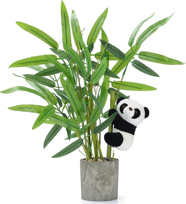 Potted Artificial Bamboo Plants - Ideal Decor for Home, Bathroom, and
