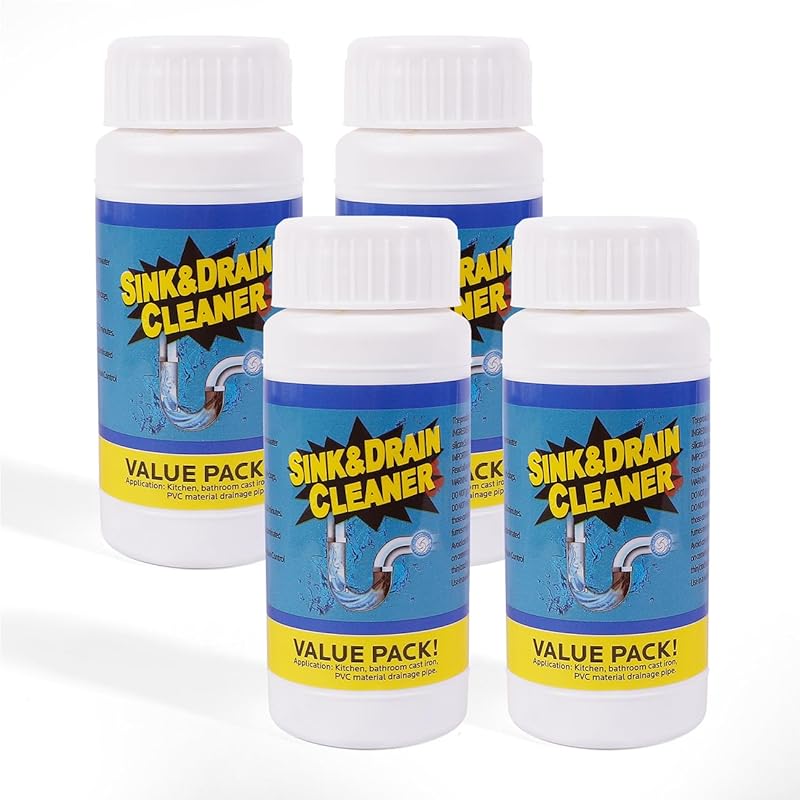 Sink Drain Cleaner Powder for Kitchen, Bathroom, Tubs, and Showers to