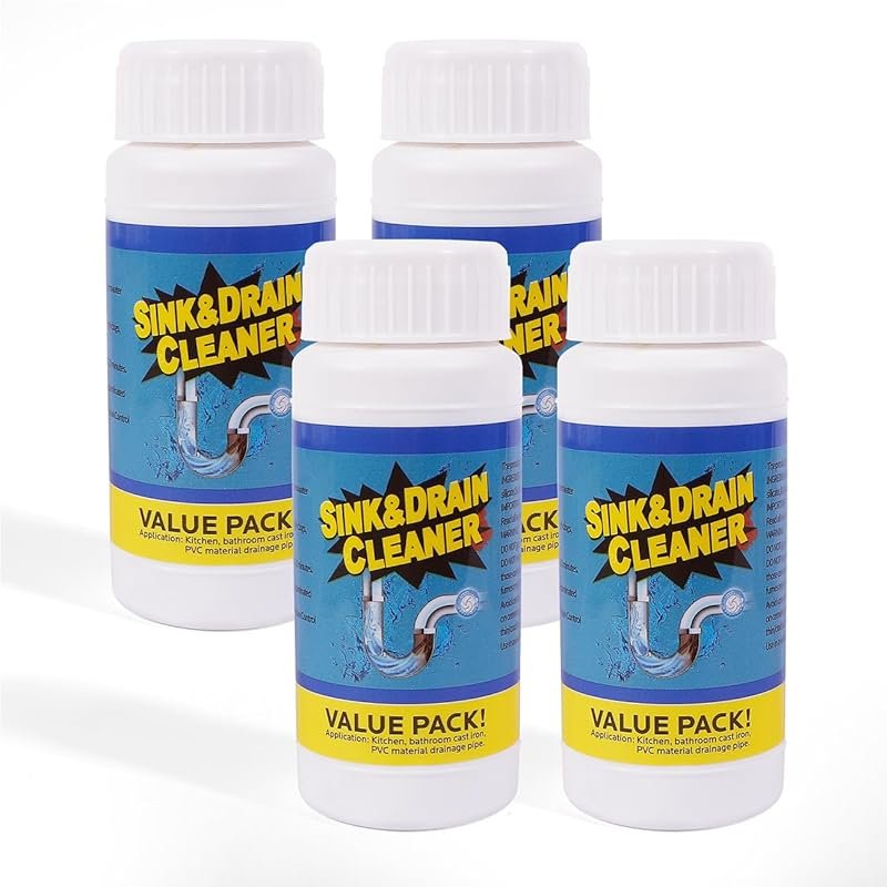 Sink Drain Cleaner Powder for Kitchen and Bathroom Drains, Clog Remove