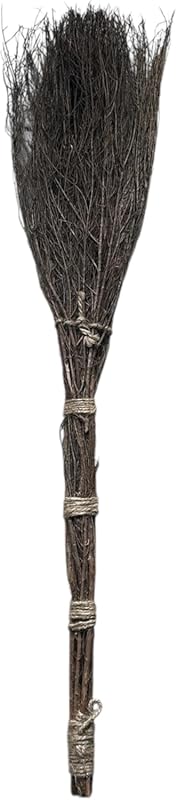 Cinnamon-scented rustic heather broom stick, natural decorative broom