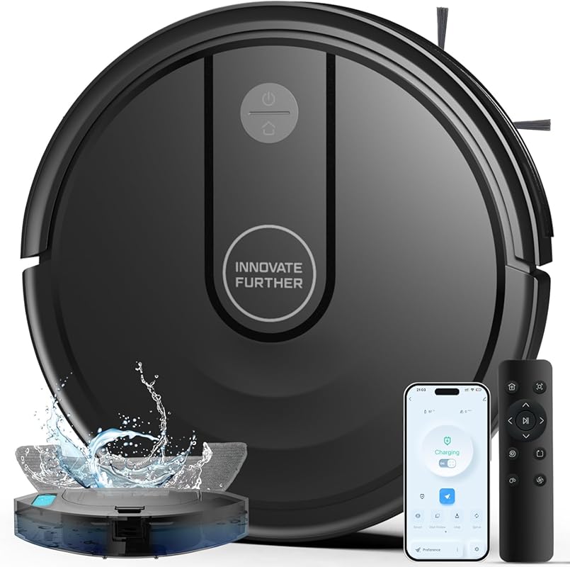 Ultra Slim 3-in-1 Robot Vacuum and Mop with 4000Pa Suction and App Con