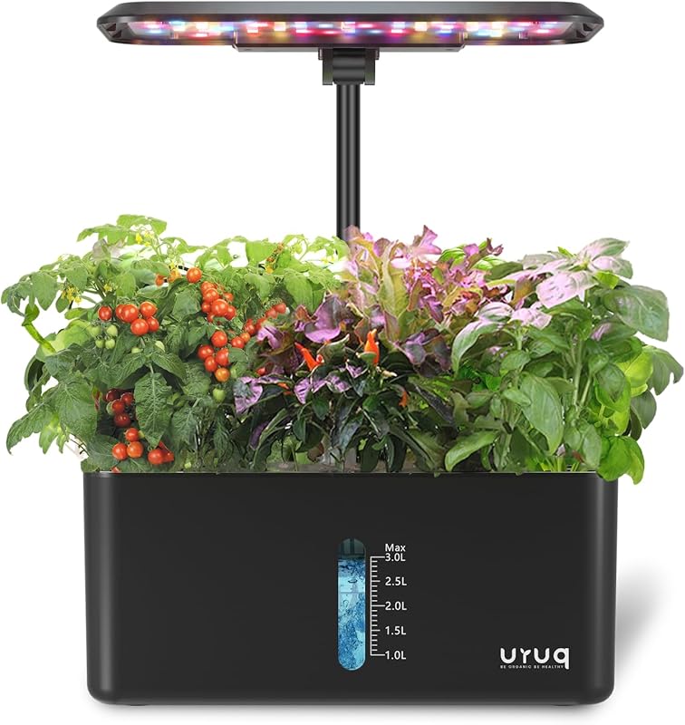 Hydroponics Growing System Garden - 8 Pods Indoor Herb Garden with Gro