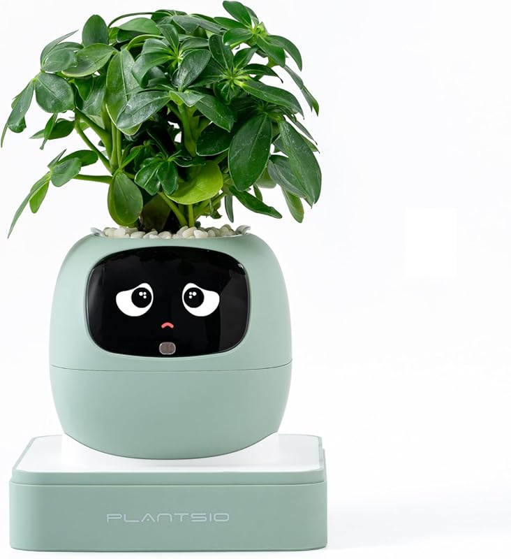 Ivy AI Smart Plant Pot with Emoji Intelligent Planter Robot for Housep