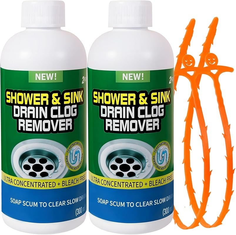 Drain Cleaner Clog Remover Liquid for Kitchen Sinks and Bathroom Drain
