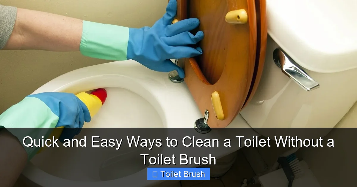 Quick and Easy Ways to Clean a Toilet Without a Toilet Brush