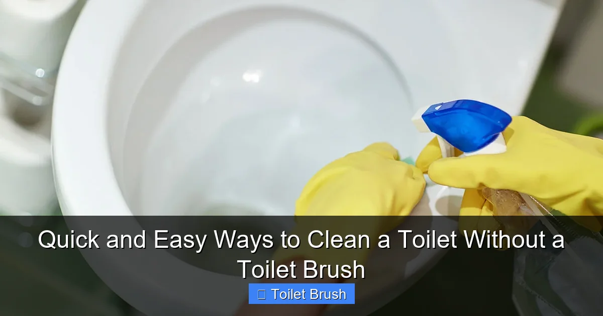 Quick and Easy Ways to Clean a Toilet Without a Toilet Brush
