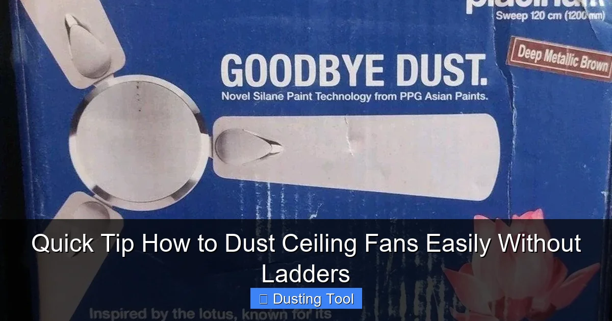 Quick Tip How to Dust Ceiling Fans Easily Without Ladders