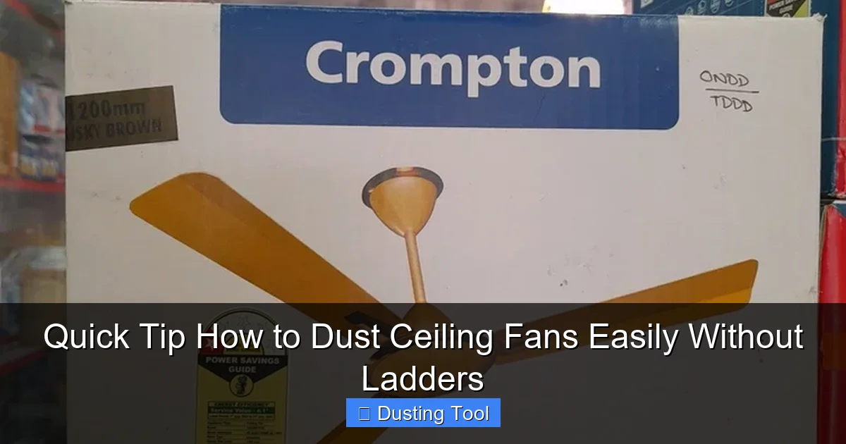 Quick Tip How to Dust Ceiling Fans Easily Without Ladders