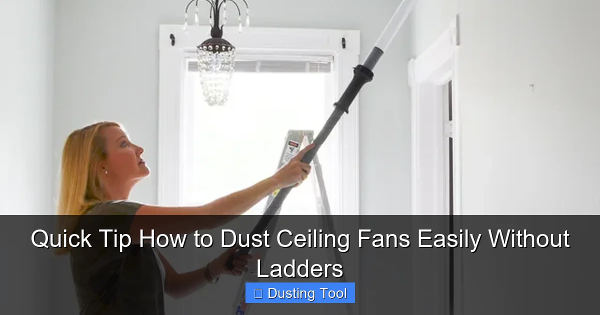 Quick Tip How to Dust Ceiling Fans Easily Without Ladders