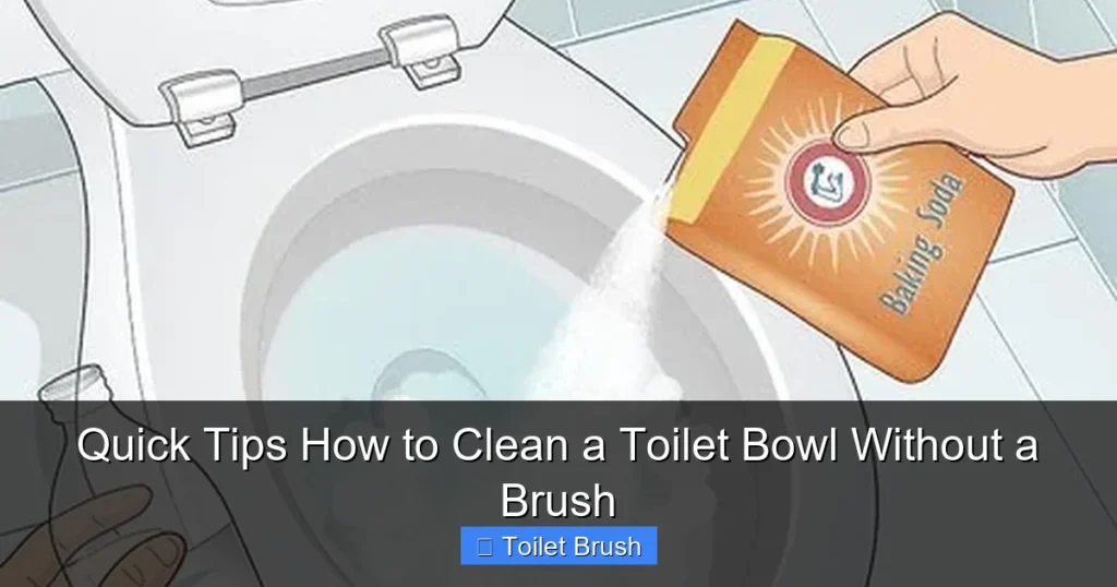 Quick Tips How to Clean a Toilet Bowl Without a Brush