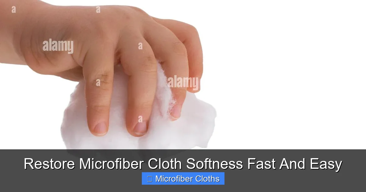 Restore Microfiber Cloth Softness Fast And Easy