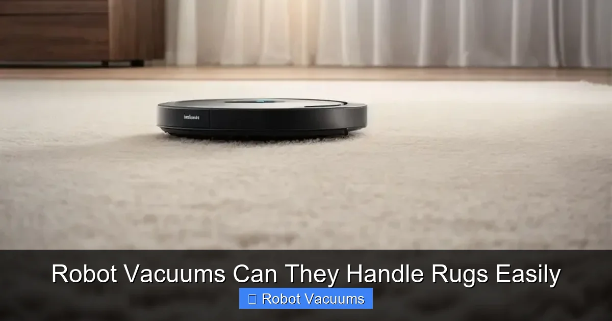 Robot Vacuums Can They Handle Rugs Easily