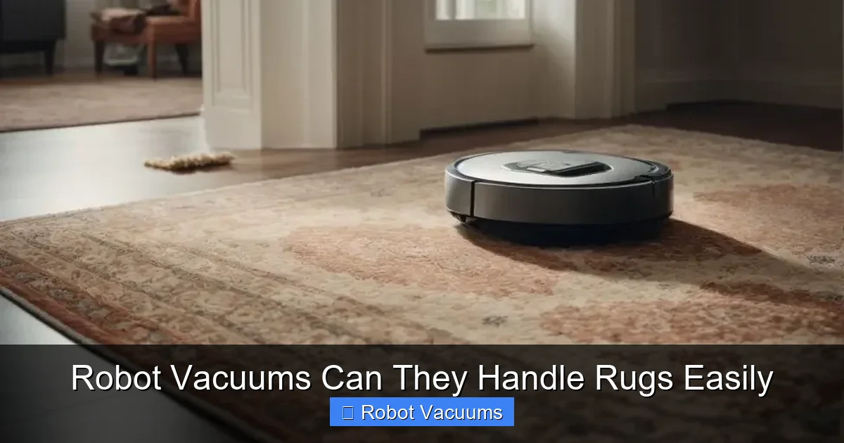 Robot Vacuums Can They Handle Rugs Easily