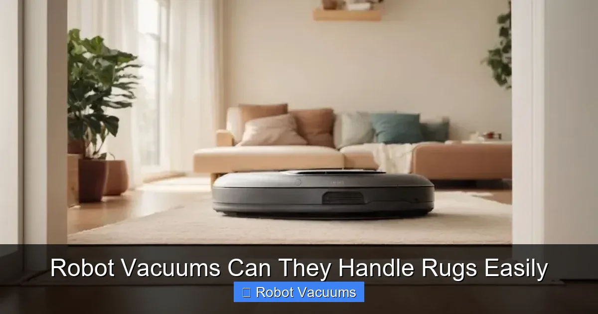 Robot Vacuums Can They Handle Rugs Easily