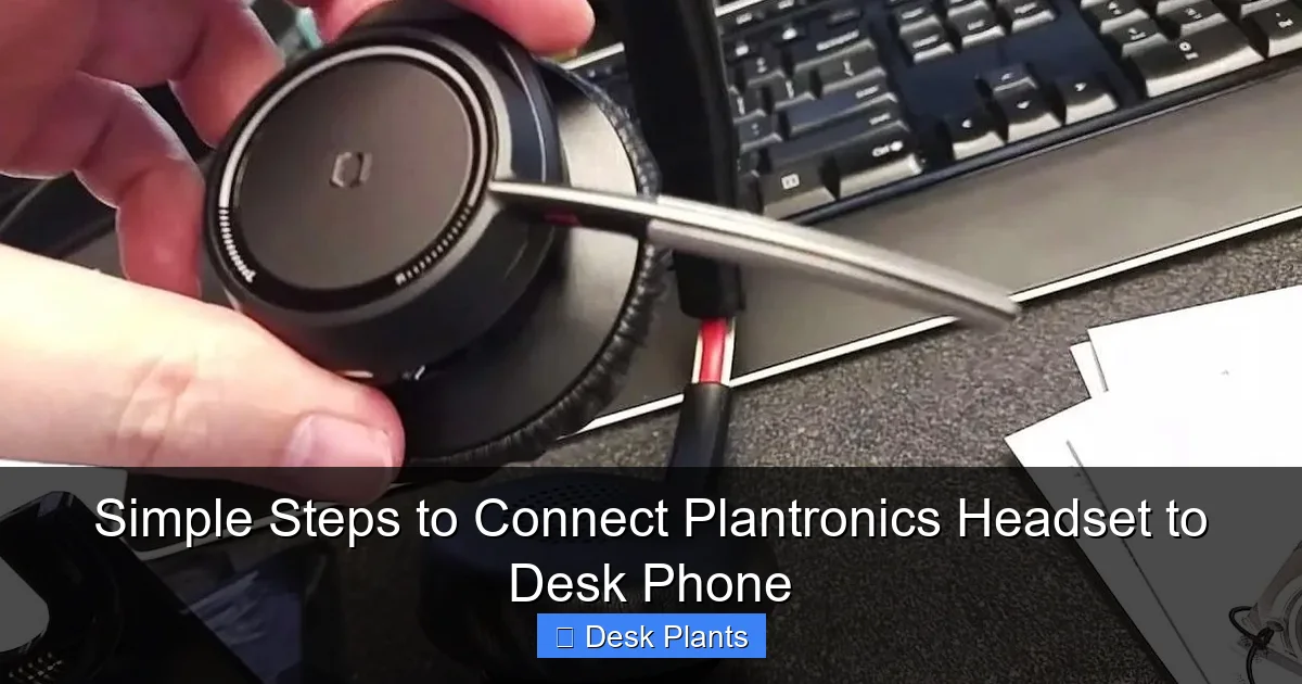 Simple Steps to Connect Plantronics Headset to Desk Phone