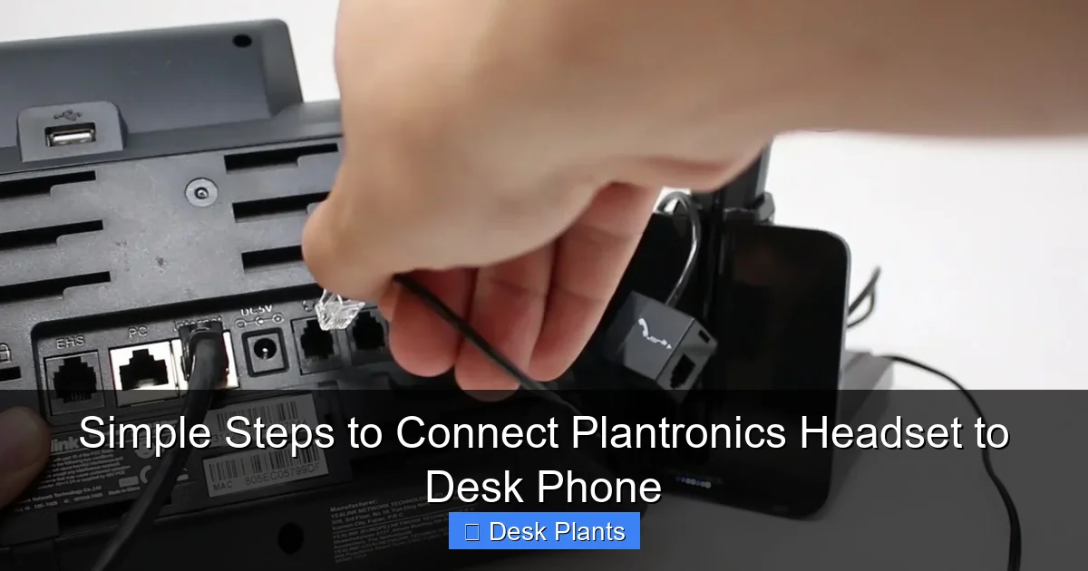 Simple Steps to Connect Plantronics Headset to Desk Phone