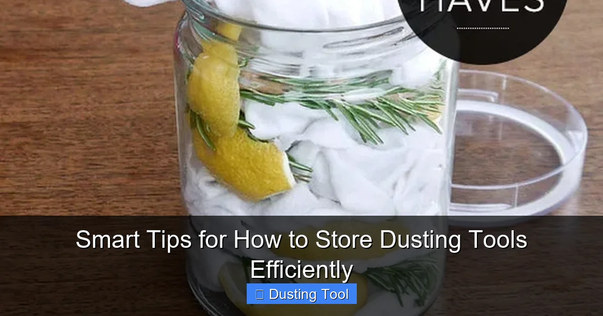 Smart Tips for How to Store Dusting Tools Efficiently
