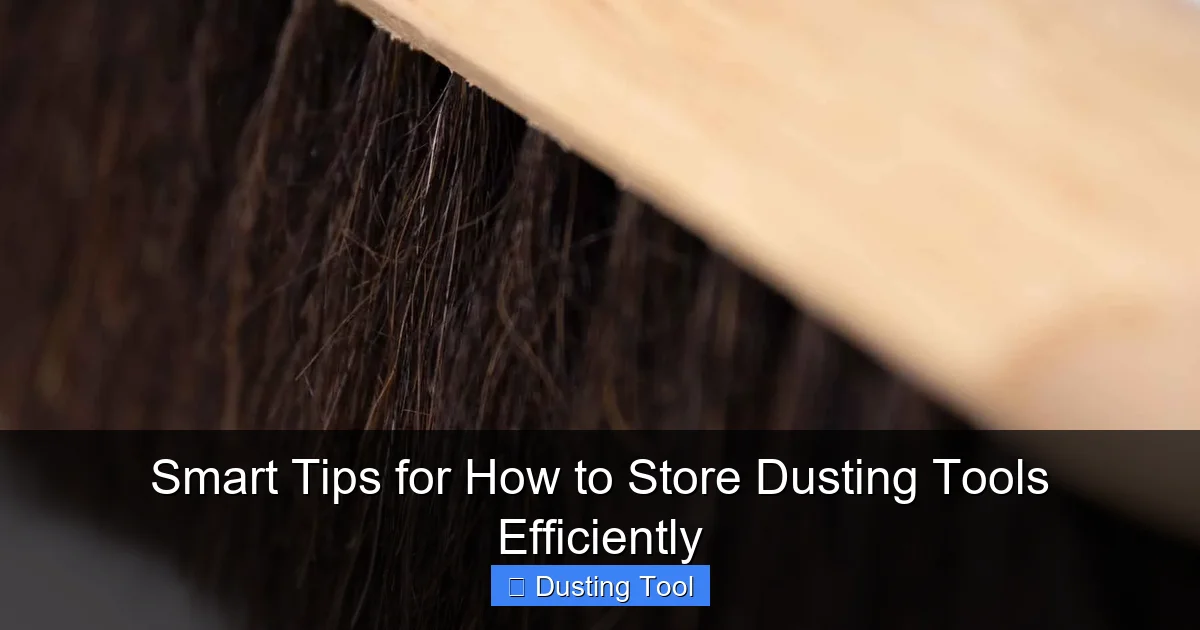 Smart Tips for How to Store Dusting Tools Efficiently