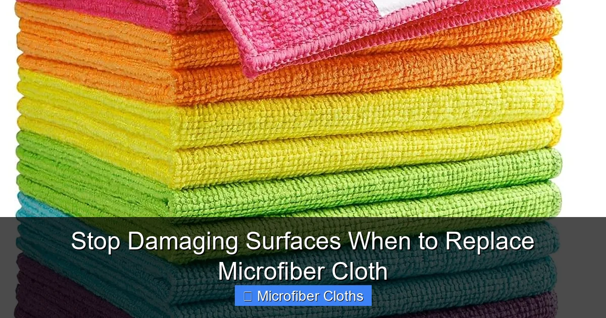 Stop Damaging Surfaces When to Replace Microfiber Cloth