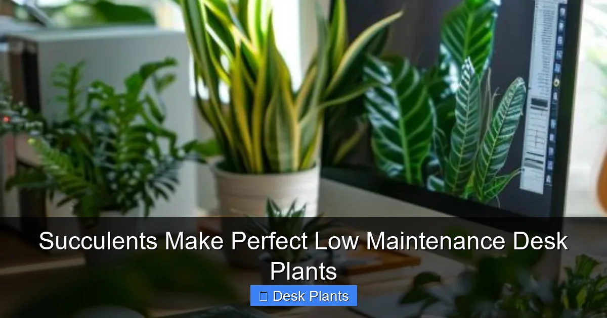 Succulents Make Perfect Low Maintenance Desk Plants