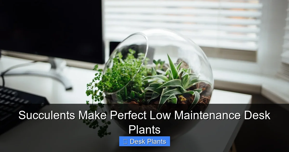 Succulents Make Perfect Low Maintenance Desk Plants