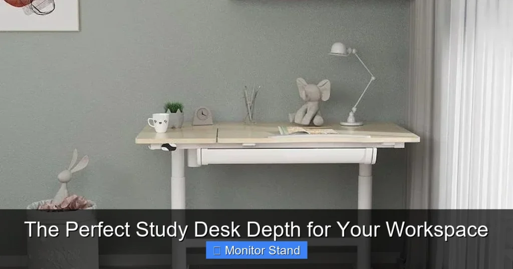 The Perfect Study Desk Depth for Your Workspace