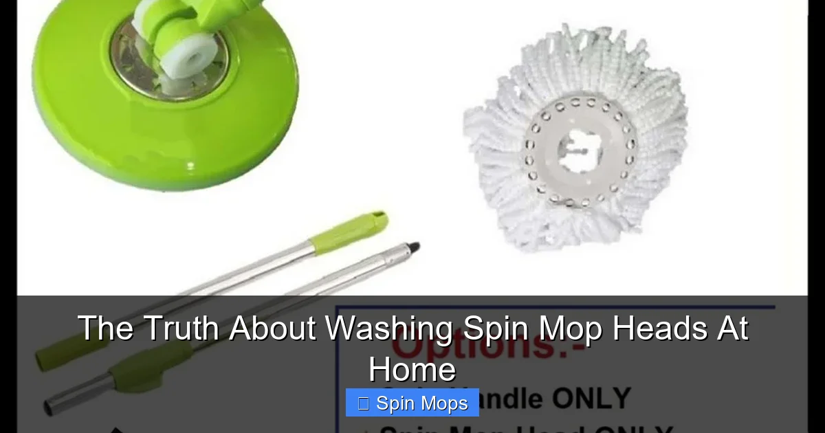 The Truth About Washing Spin Mop Heads At Home
