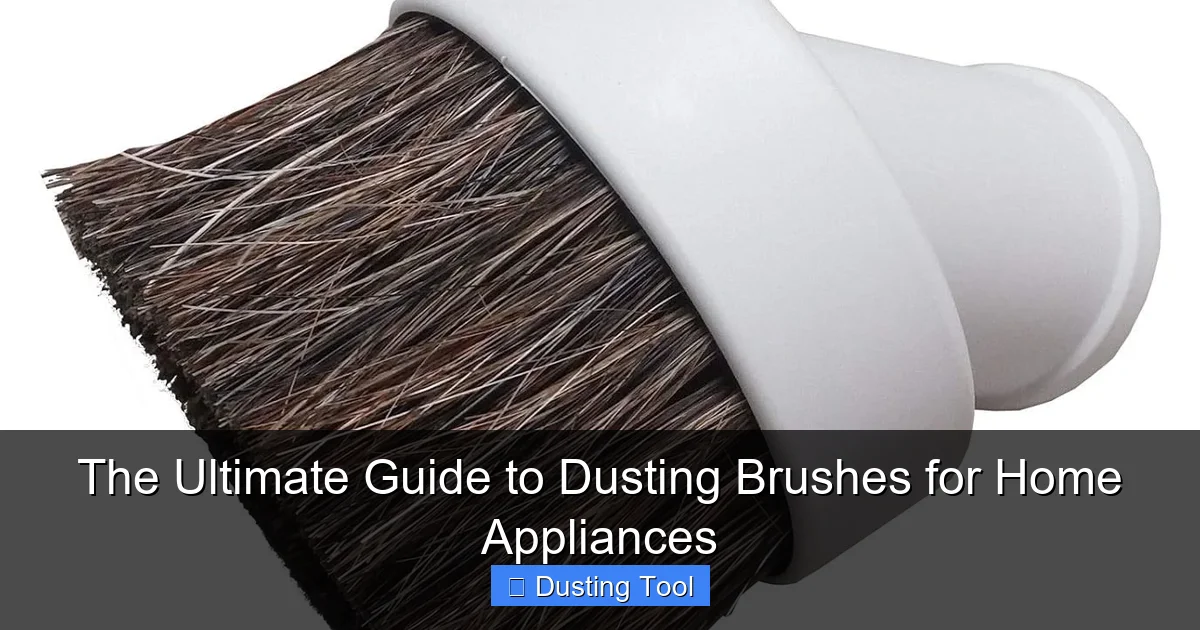 The Ultimate Guide to Dusting Brushes for Home Appliances