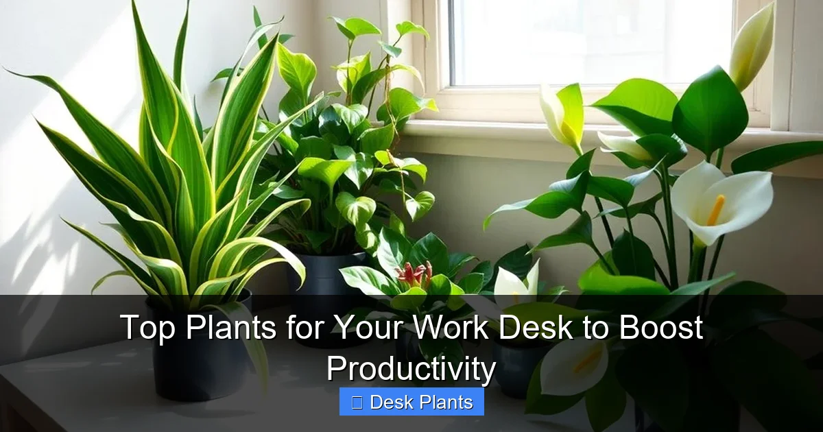 Top Plants for Your Work Desk to Boost Productivity