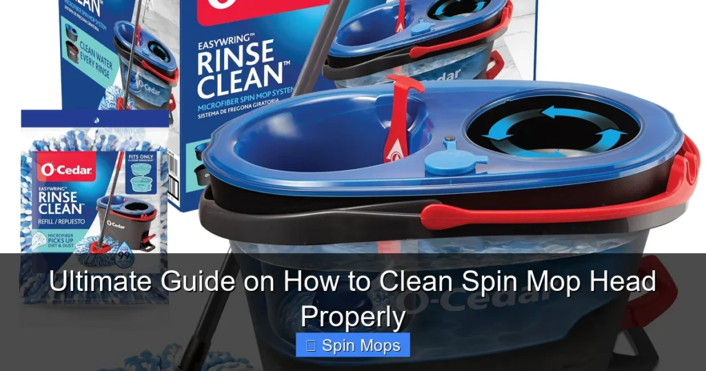 Ultimate Guide on How to Clean Spin Mop Head Properly