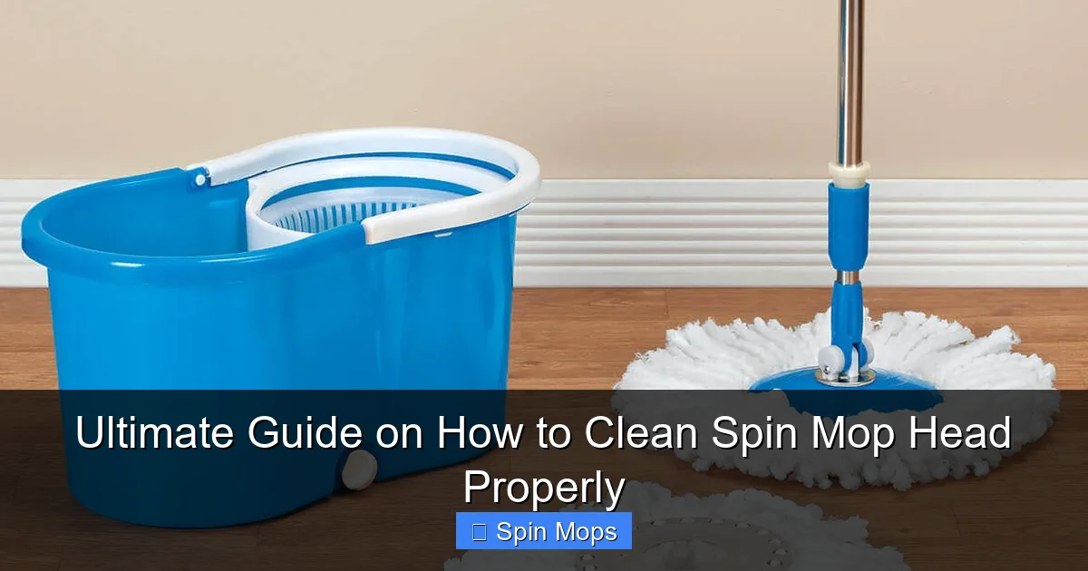 Ultimate Guide on How to Clean Spin Mop Head Properly