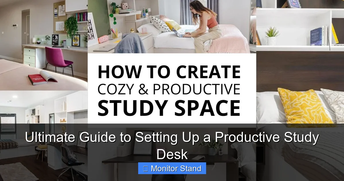 Ultimate Guide to Setting Up a Productive Study Desk