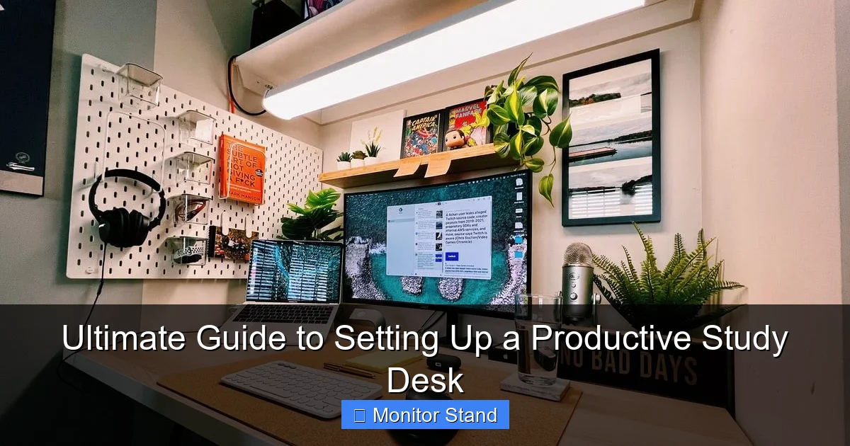 Ultimate Guide to Setting Up a Productive Study Desk