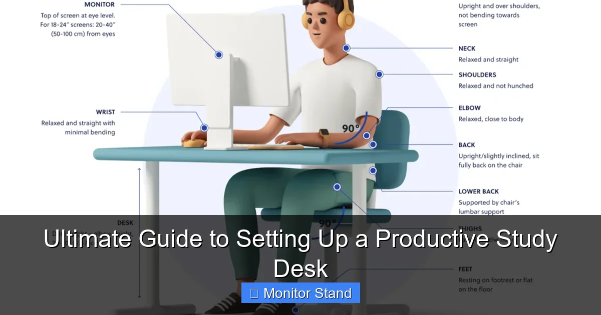 Ultimate Guide to Setting Up a Productive Study Desk