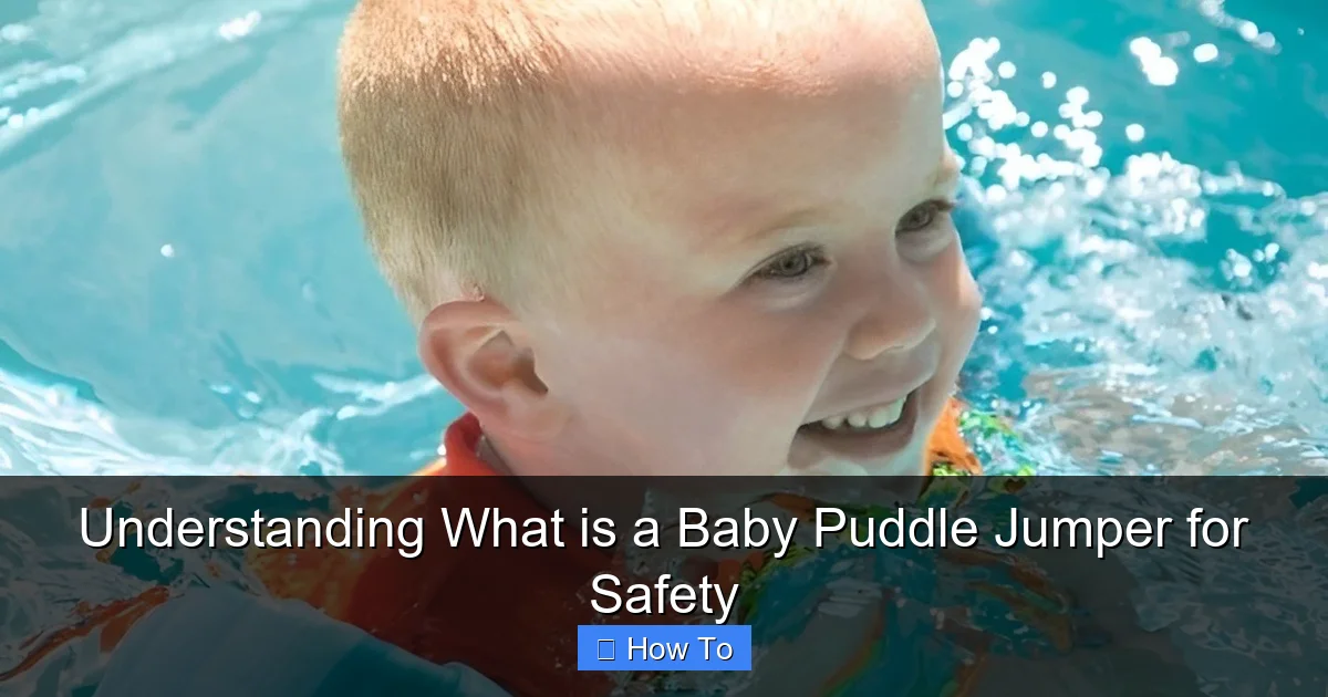 Understanding What is a Baby Puddle Jumper for Safety