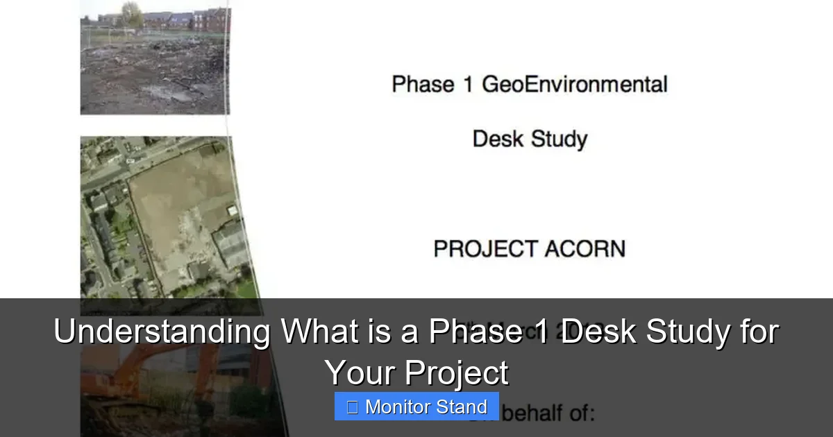 Understanding What is a Phase 1 Desk Study for Your Project