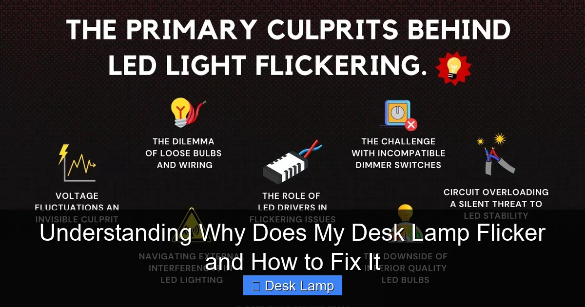 Understanding Why Does My Desk Lamp Flicker and How to Fix It
