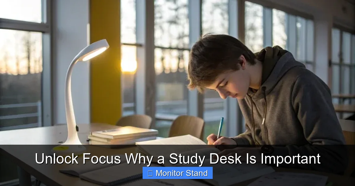 Unlock Focus Why a Study Desk Is Important
